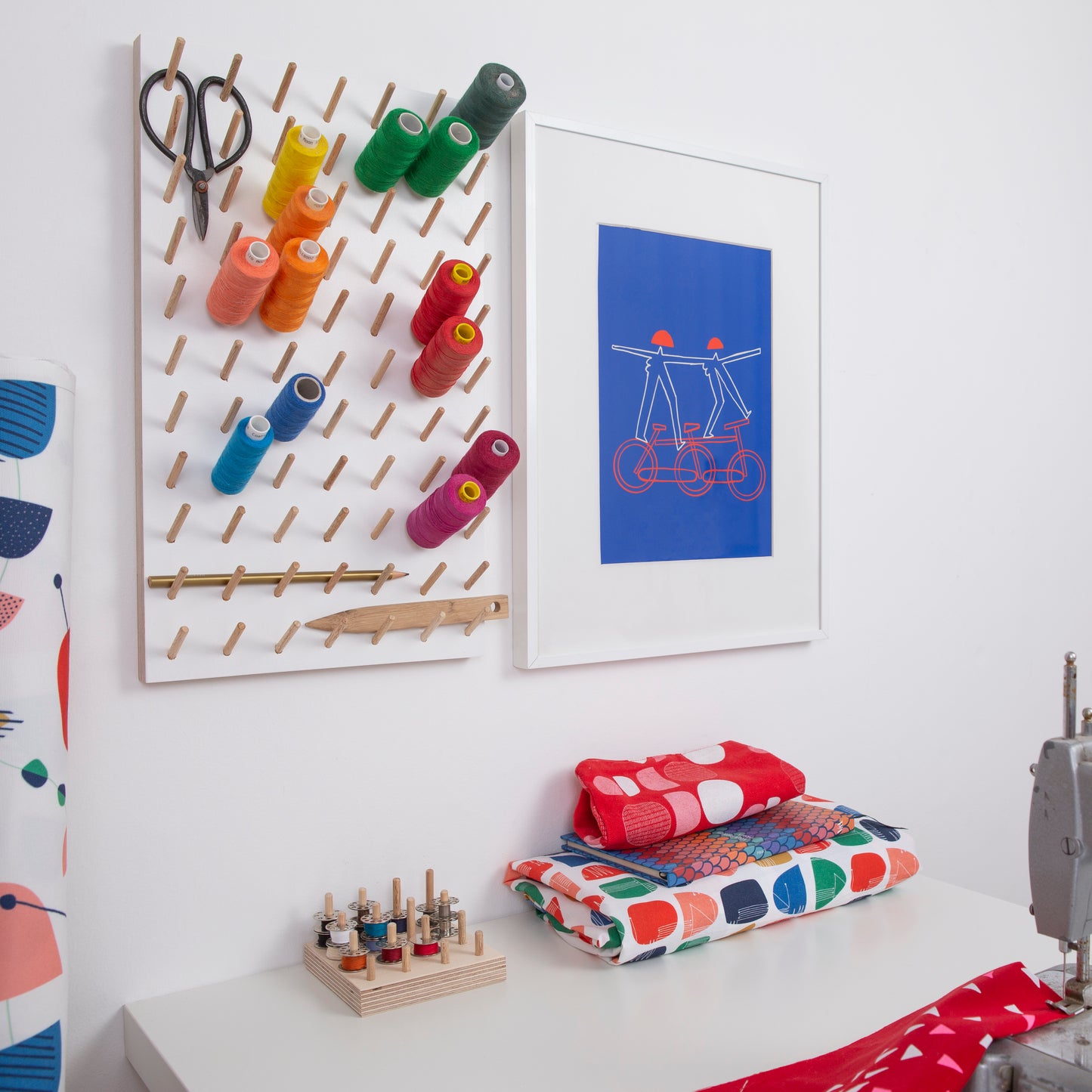 Cotton Reel Storage | Thread Pegboard | Wall Storage | Medium