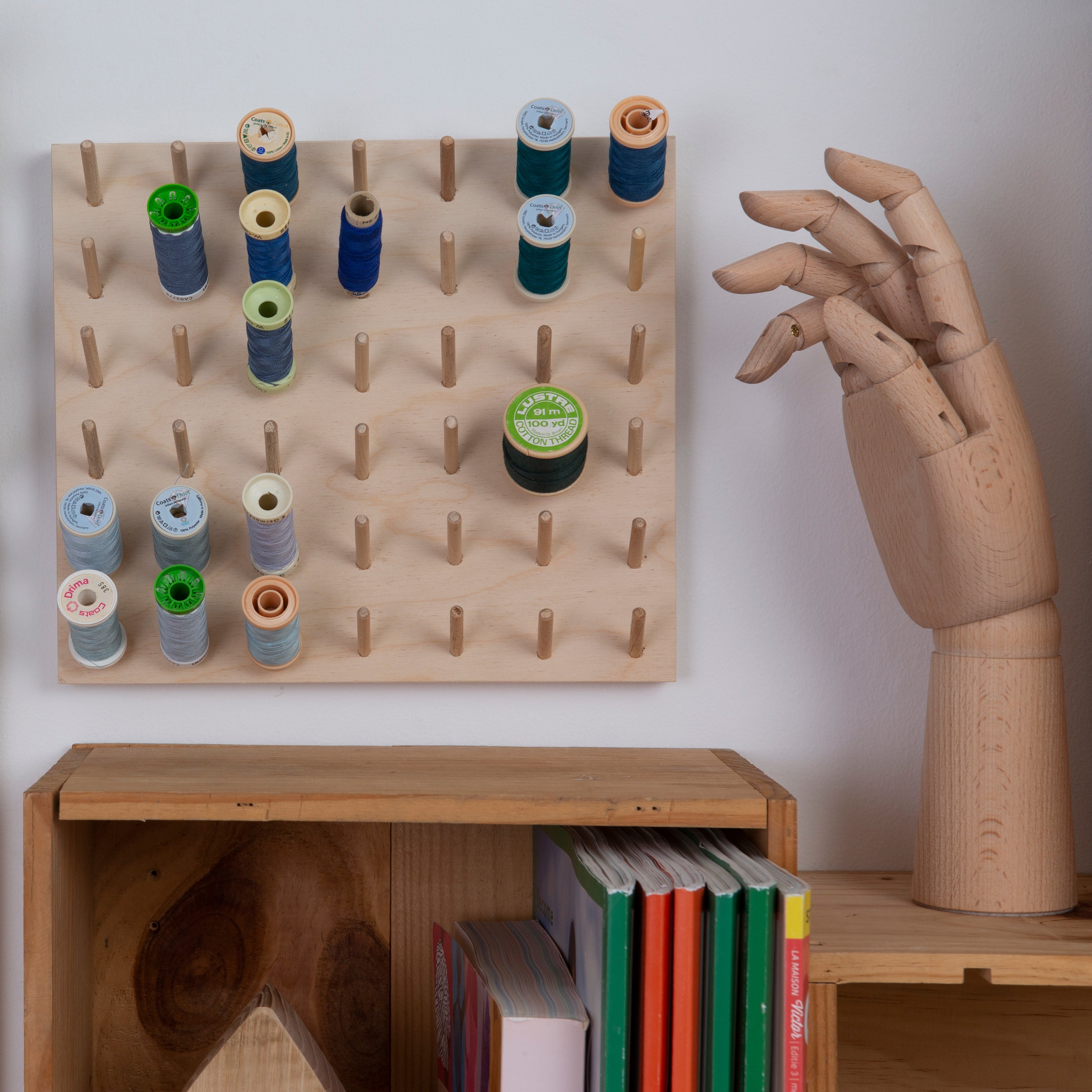 Cotton Reel Storage Sewing Thread Pegboard Space Saving Small cotton-reel-storage-sewing-thread-pegboard-space-saving-small