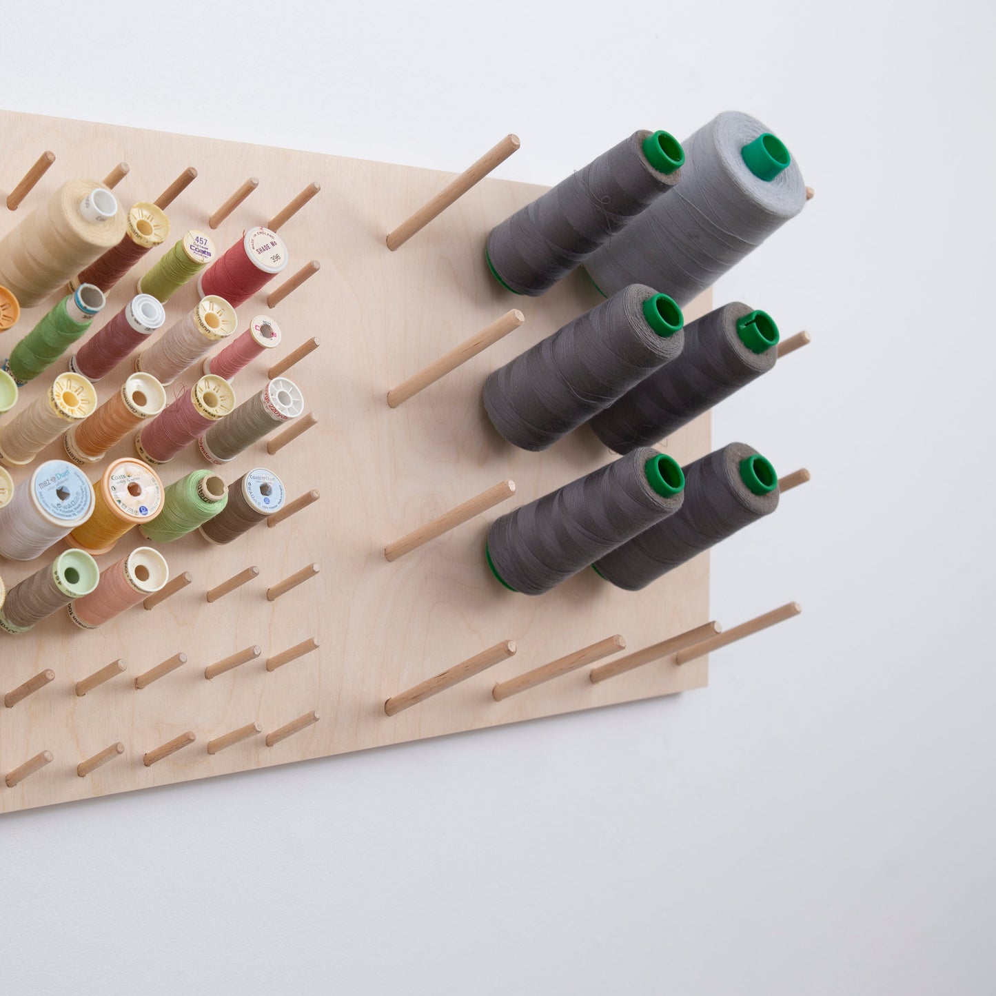 Organizer for cotton reels and serger thread