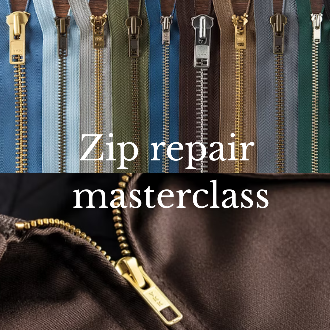 Image of zips for a masterclass in zip repair