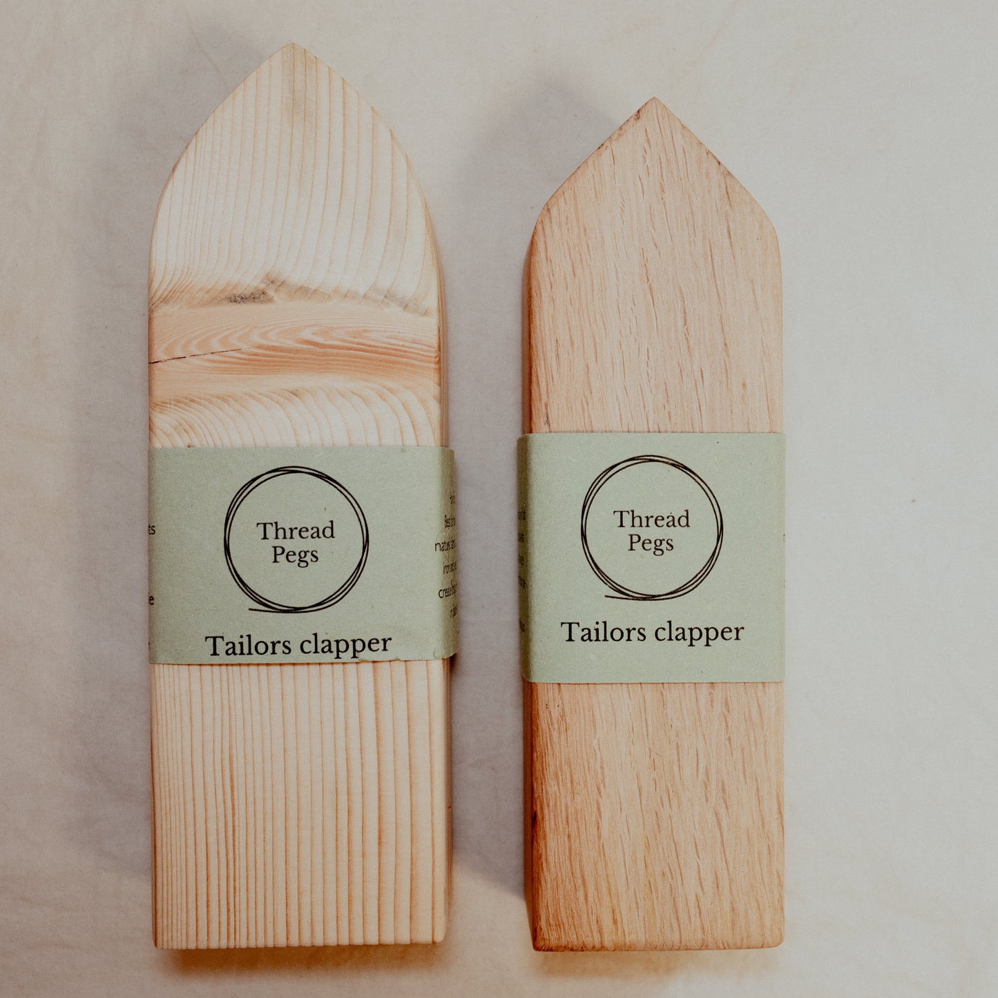 two tailor's clappers