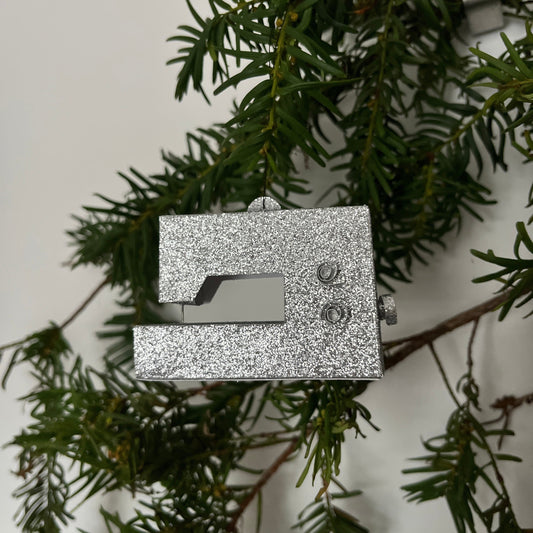 Folding instructions for the mini sewing machine ornament