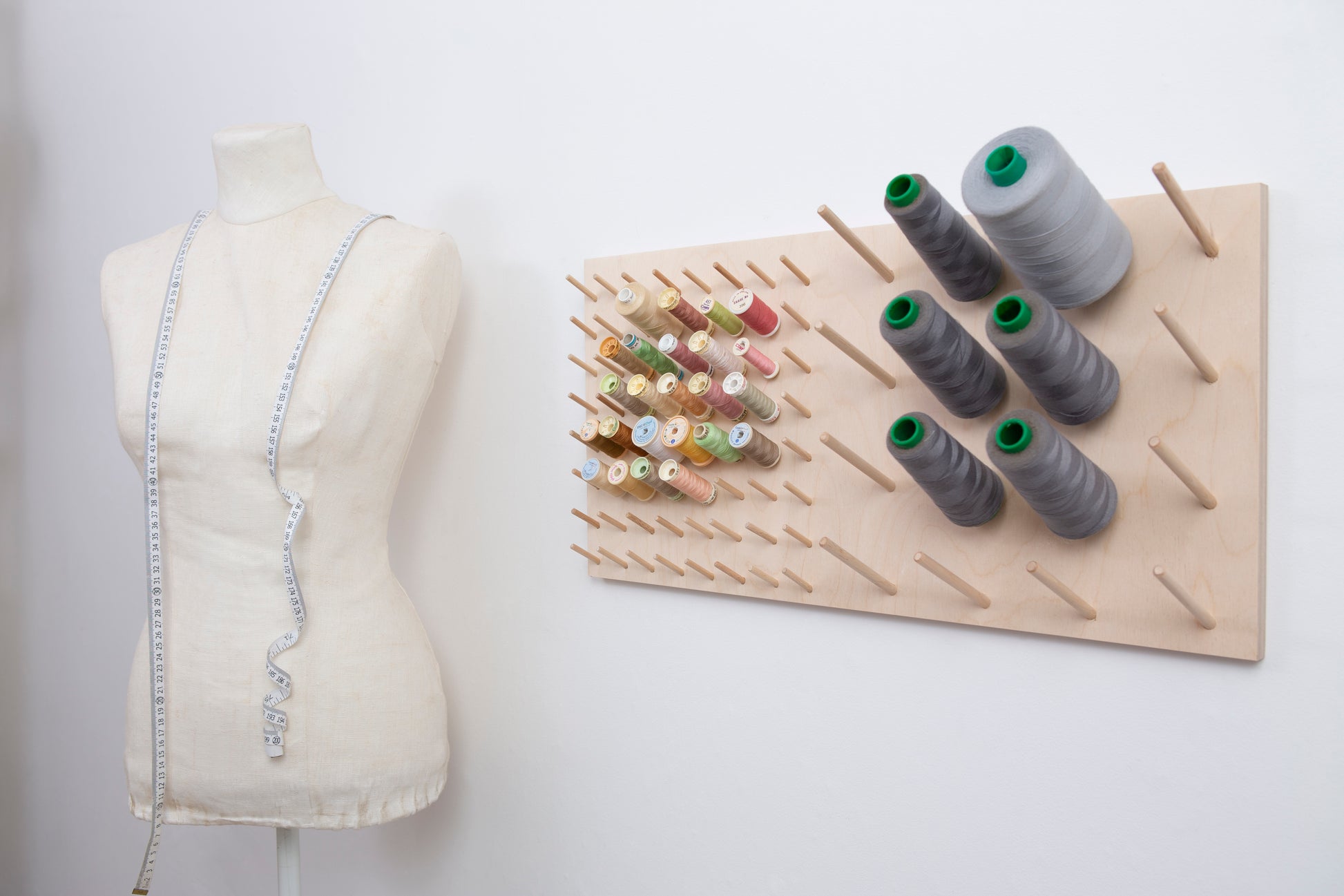 Cotton and overlocker thread storage hand made