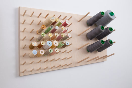 Organizer for cotton reels and serger thread
