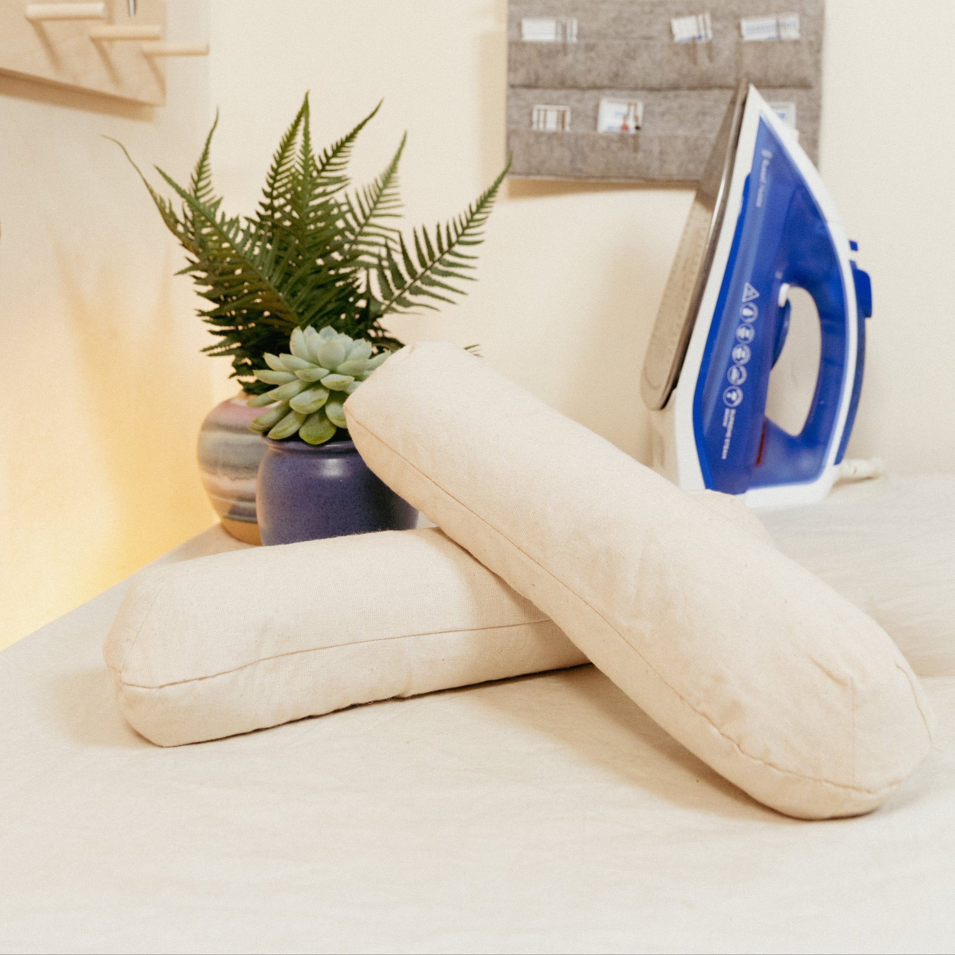 Sleeve press ironing tool in sewing room